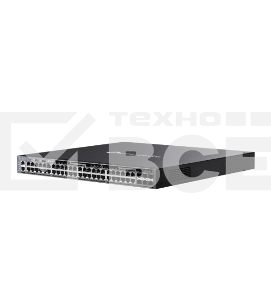 Стекируемый управляемый коммутатор TP-Link SG6654XHP 3го уровня Omada с 48 гигабитными портами PoE+ и 6 портами SFP+