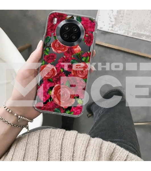 Чехол (клип-кейс) Gresso Air, для Honor 50 Lite, прозрачный/рисунок [gr17aaae9346]