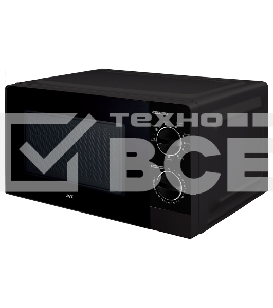 Микроволновая печь JVC JK-MW213MG черный, 20 л, 700 Вт, переключатели - поворотный механизм