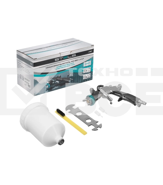 Краскопульт пневматический STELS ag 950 lvlp 57367профессиональный гравитационный