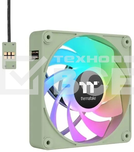 Комплект вентиляторов для корпуса Thermaltake CT140 EX Reverse ARGB Sync (3 шт.) зеленый, 140 мм, 1800 об/мин, 32.8 дБ, 4 pin