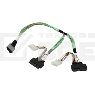 Кабель Amphenol Cable 05-50065-00 U.2 Enabler, HD (SFF8643) -to- (2x SFF8639), 50см, Used to attach directly to the 8639 interface of the NVMe drive (05-50065-00)