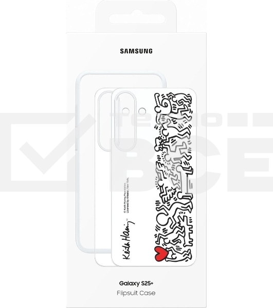 Чехол (клип-кейс) Samsung для Samsung Galaxy S25+ Flipsuit Case S25+ белый/прозрачный