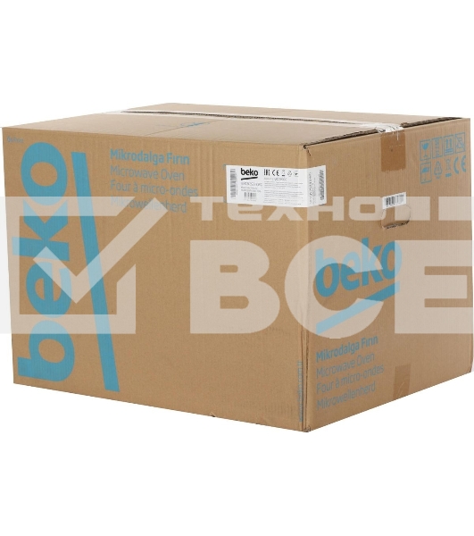 Микроволновая печь встраиваемая Beko BMGB 25333 WG белый, 25 л, 900 Вт, переключатели - поворотный механизм/сенсор