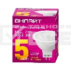 Лампа светодиодная ОНЛАЙТ 71637 OLL-MR16-5-230-3K-GU5.3, фото2