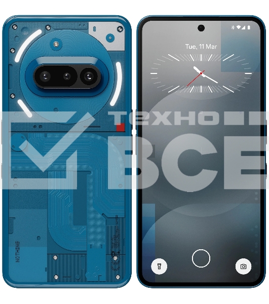 Смартфон Nothing Phone (3a) A10400153 12/256Gb, синий