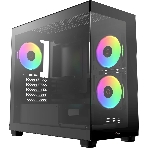 Компьютерный корпус Ocypus Gaммa C52 BK ARGB mATX/win/black/3 ARGB fans/no PSU/Tempered Glass, фото10