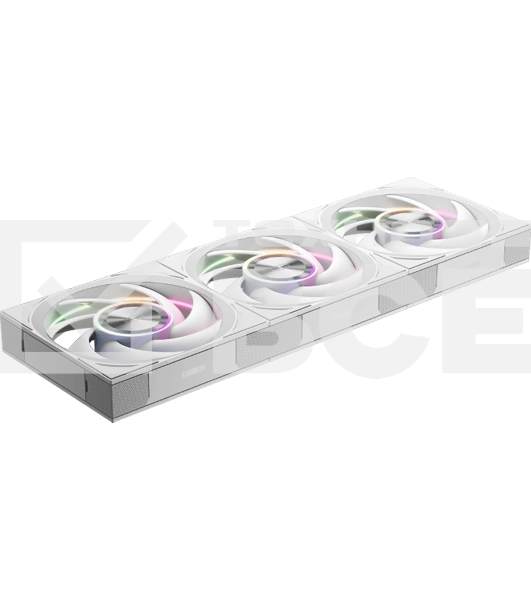 Вентилятор для корпуса PCCooler F7 X120 ARGb WH 3IN1 (120x120x28мм, 4-pin PWM, ARGb, 83CFM, 33.1dBA, 3000RPM, белый, 3pcs)