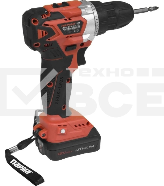 Дрель-шуруповерт аккумуляторная Парма ДША-02А-1512/2Li 02.021.00014