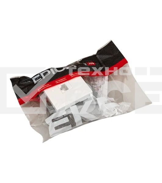 Механизм розетки RJ45 (cat5) EKF UP1-SOW-RJ45-5 белый Эпика