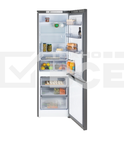 Холодильник Бирюса W6130 матовый графит двухкамерный 245/100л морозилка снизу