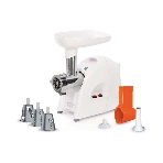 Мясорубка электрическая Аксион М641.03 белый, 2000 Вт, 3.0 кг/мин, реверс, защита от перегрузки, насадки - 5, фото 1