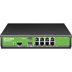 Коммутатор Digma DSW708G-2S-T, 8×1 Гбит/с + 2×1 Гбит/с SFP, управляемый, фото2