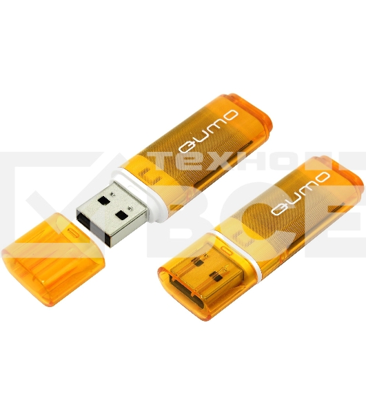 Флеш диск QUMO 32GB USB 2.0 Optiva 01 Orange корпус оранжевый