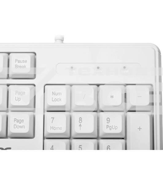 Клавиатура Acer OKW301 (ZL.KBDCC.01B) проводная, USB, белый