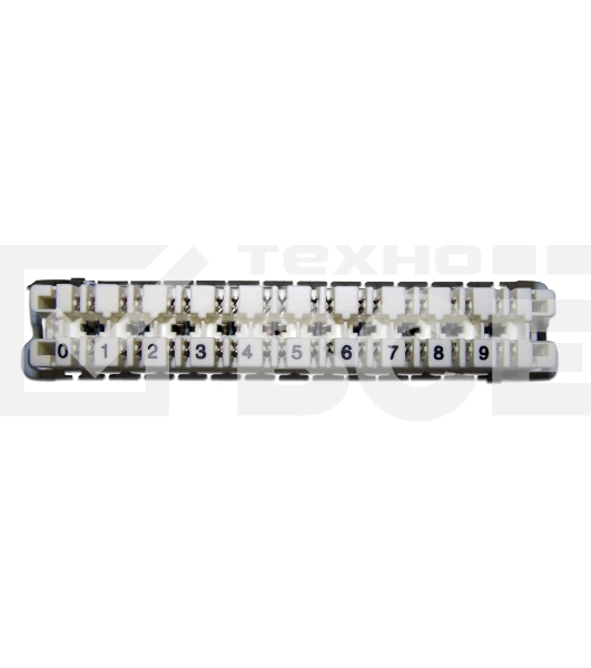 Плинт Lanmaster TWT-LSA10P-DIS-5E 10 пар LSA-PROFIL размык. ABS пластик