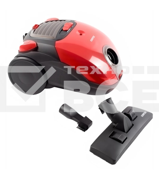 Пылесос Centek CT-2511 красный, 400/2000 Вт, уборка сухая, пылесборник мешок, 2 л