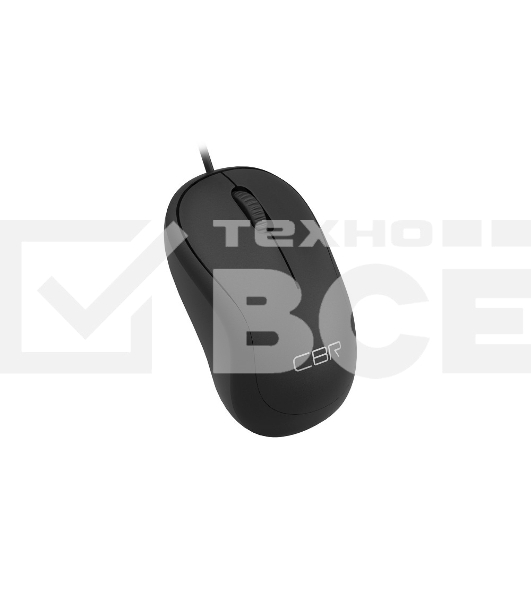 Мышь проводная CBR CM 106 черный, 1000 dpi, USB, кнопки - 3