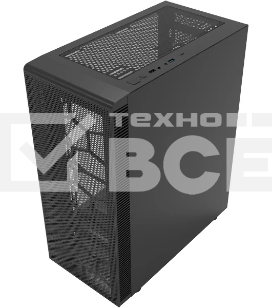 Компьютерный корпус Bloody BD-CC115 черный без БП ATX 8x120мм 1xUSB 2.0 1xUSB 3.0 audio bott PSU