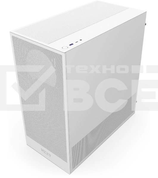 Компьютерный корпус без блока питания NZXT H5 Flow (2024), Midi-Tower, TG, 2x120мм, 1xUSB-A 3.2 + 1xUSB-C 3.2, E-ATX, ATX, mATX, mITX белый