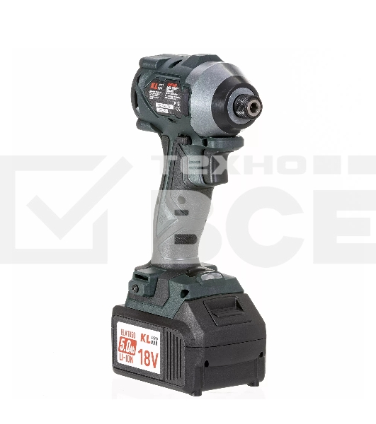 Профессиональный бесщеточный винтоверт аккумуляторный KLPRO KLDV18BH-50 (18В, Li-ion-2шт, 5.0А·ч, 220Нм, 2 скорости, подсветка,З/У,в кейсе)