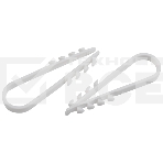 Дюбель-хомут 19-25мм для круглого кабеля NO-224-558 белый (уп.10шт) Эра Б0066279, фото 1