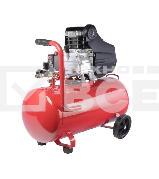 Компрессор Победа поршневой масляный KM 50-250, 250 л/мин, 8 бар, 1800 Вт, 50 л, быстросъемный 1/4