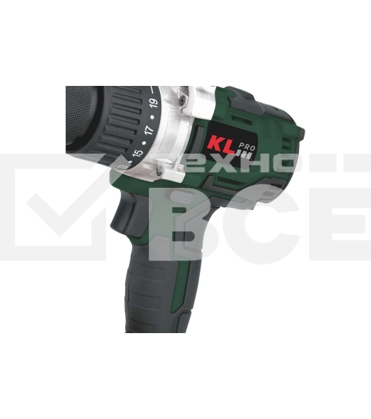 Профессиональный ударный бесщеточный шуруповерт Klpro KLDM18B-00 (18В, без ЗУ и АКБ, 60Нм, ручка, 2 скорости, 16-ступеней к/м, подсветка,в кейсе)