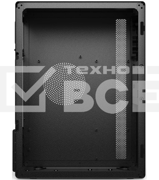 Компьютчерный корпус CBR mATX Minitower V203, без БП, 1хUSB 3.0, 1хUSB 2.0, HD Audio+Mic, черный PCC-MATX-V203-WPSU