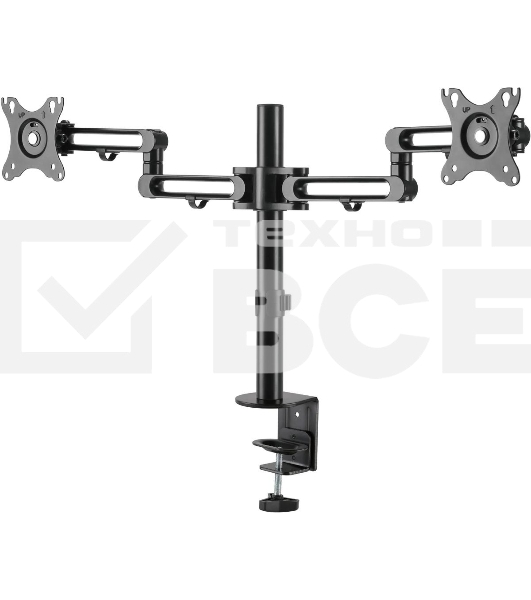 Кронштейн для мониторов Ultramounts UM737 черный 17'-32' макс.8кг крепление к столешнице поворот и наклон