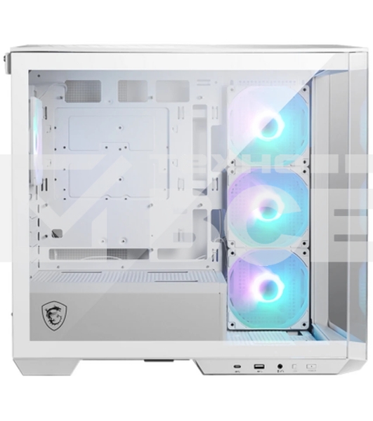 Компьютерный корпус MSI MAG Pano M100R PZ White , Micro-ATX, 1xUSB 3.2 Gen 1, 1xUSB 3.2 Gen2 Type-C, 4x120мм ARGB Fan, ARGB+PWM Control Board, TG, WHITE