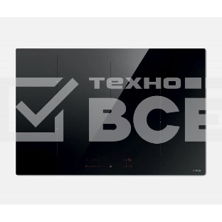 Индукционная варочная панель Elica, 80 см, сенсорное управление, 9 уровней мощности, одна Bridge zone, Booster, индикатор остаточного тепла, распознование посуды, пауза, подогрев, таймер, черный