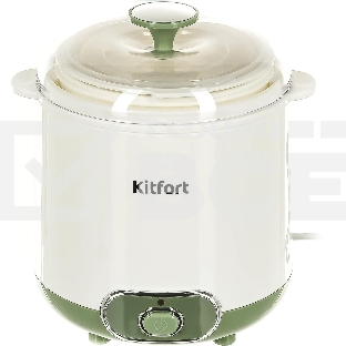 Йогуртница Kitfort KT-2005 20Вт 1б. 1500 мл белый/зеленый