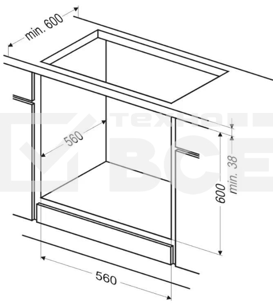 Встраиваемая электрическая духовка Hansa BOEW64111 белый