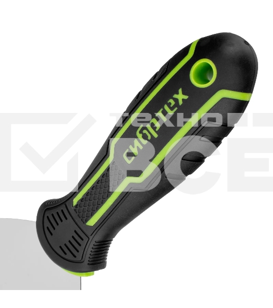 Шпательная лопатка из нержавеющей стали Сибртех 125 мм, двухкомпонентная рукоятка