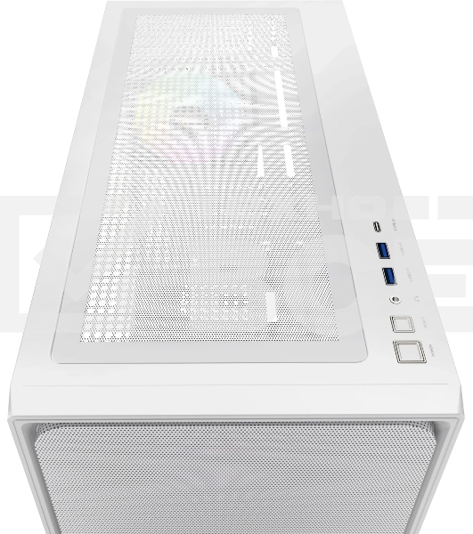 Корпус Ocypus Delta C70 WH ARGB, Midi-Tower, белый, 4 x 120 мм