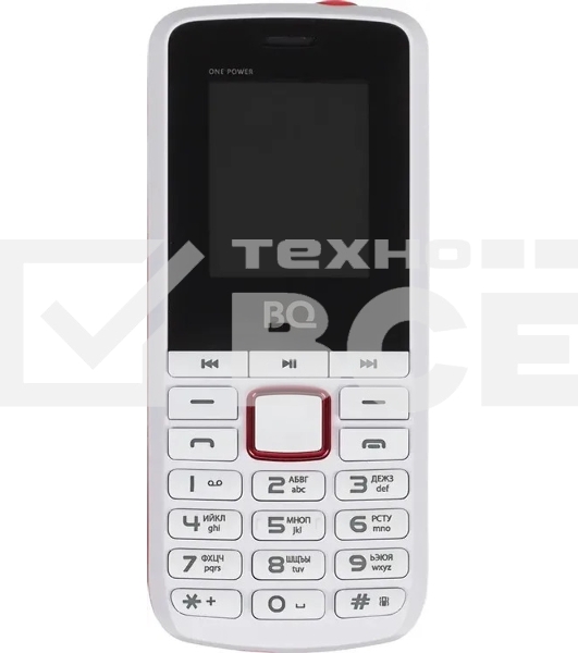 Мобильный телефон BQ 1846 One Power белый/красный
