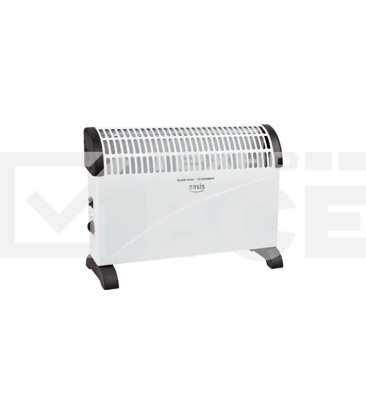 Конвектор Oasis КРО-20 белый, 2000 Вт, 25 м2, термостат
