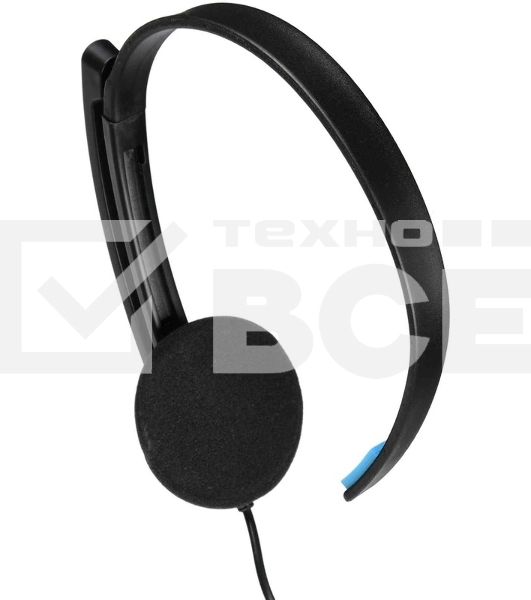 Гарнитура ACD-Call H100A [ACD-H100A-AB1] черная, mini jack 3.5mm, 1х динамик 40мм, поворотный микрофон, управление на проводе, длина провода 1,6м (551929)