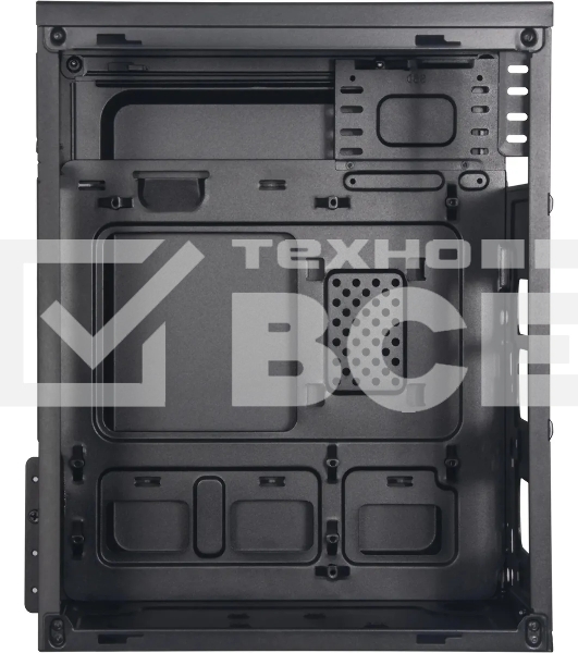 Компьютерный корпус KingPrice KPCC-MN211 черный без БП mATX 1x80mm 2x120mm 2xUSB2.0 audio