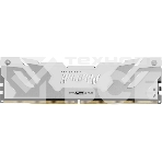 Оперативная память Kingston Fury Beast, DDR5, 16GB (1x16 GB), 6800 MHz, CL36, радиатор, белый, фото 1