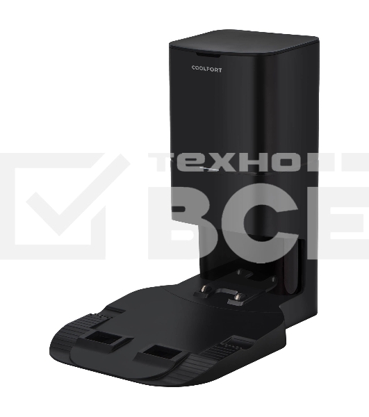 Робот-пылесос Coolfort CF-3206 черный, 2600 мАч Li-Ion, уборка влажная/сухая, пылесборник контейнер 0.23 л