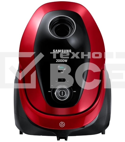 Пылесос Samsung VC20M253AWR/EV красный, 460/2000 Вт, уборка сухая, пылесборник мешок, 2.5 л