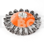 Щетка EDGE by PATRIOT тарельчатая 115ммХМ14 витая проволока, фото 1