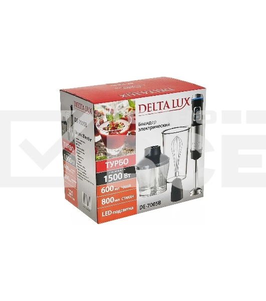Блендер погружной DELTA LUX DE-7005B черный