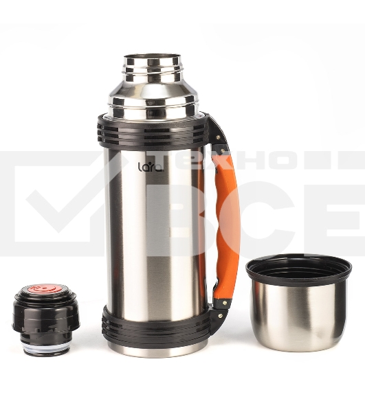 Термос Lara LR04-03 нержавеющая сталь AISI 201 1,2 л