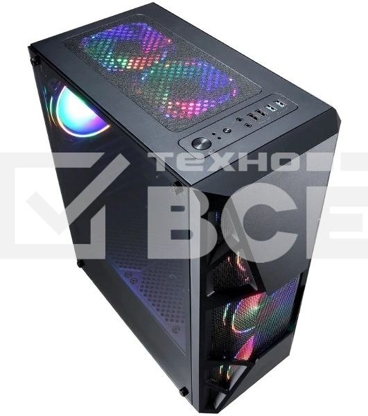 Компьютерный корпус Aerocool / Formula CL-3303B RGB черный без БП ATX 6x120mm 2xUSB2.0 1xUSB3.0 audio bott PSU