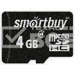 Флеш карта Micro SDHC 4Gb Smartbuy Сlass 4, адаптер в комплекте, фото2