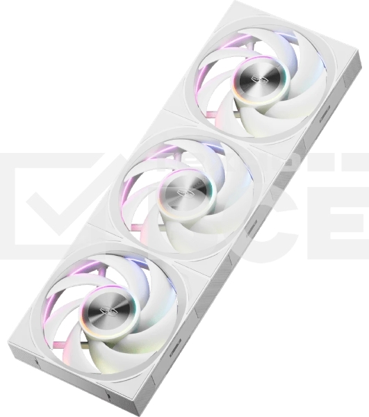 Вентилятор для корпуса PCCooler F7 X120 ARGb WH 3IN1 (120x120x28мм, 4-pin PWM, ARGb, 83CFM, 33.1dBA, 3000RPM, белый, 3pcs)