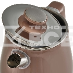 Чайник электрический Delta LUX DE-1019 (1,8 л, металл/пластик) коричневый, фото4